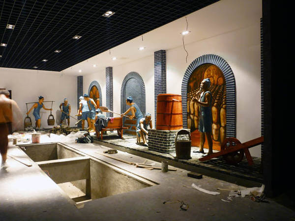 安徽黃(huáng)梅酒業(yè)酒文(wén)化(huà)展示館情景雕塑