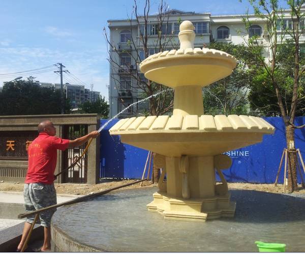 合肥長(cháng)安天玺小(xiǎo)區(qū)砂岩花(huā)缽