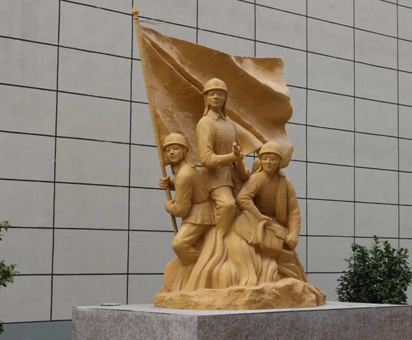 池州消防大(dà)隊雕塑