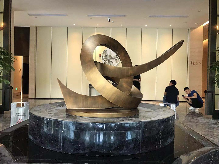 來(lái)安賓館不(bù)鏽鋼雕塑